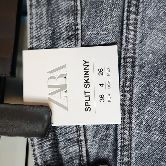 Zara Women's Skinny Jeans - Gray - Picture 10 of 12